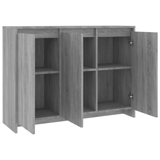vidaXL Aparador 102x33x75 cm derivados de madeira cinzento sonoma vidaXL Aparador 102x33x75 cm derivados de madeira cinzento sonoma