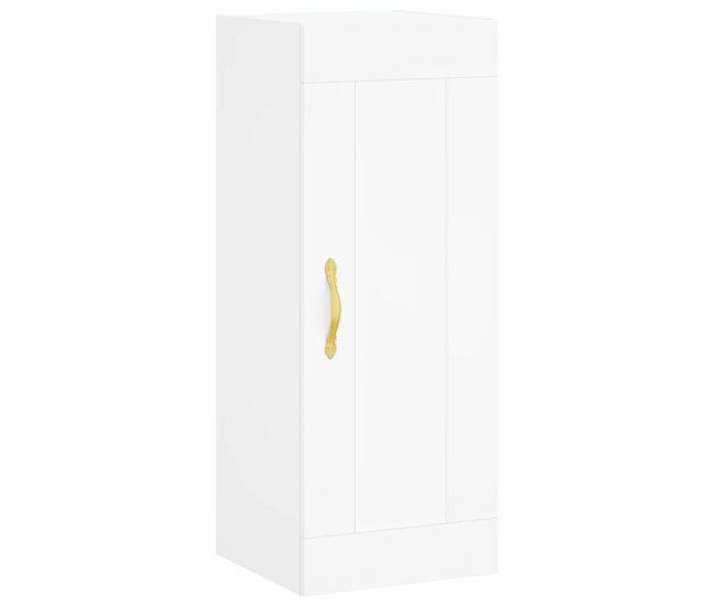 Vidaxl armario de pared madera de ingeniería blanco 34,5x34x90 cm