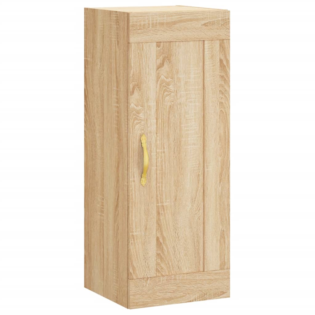 Vidaxl armario de pared madera ingeniería roble sonoma 34,5x34x90 cm