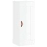 vidaXL Armário parede 34,5x34x90 cm derivados madeira branco brilhante