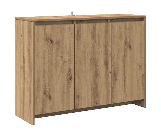 Vidaxl aparador de madera de ingeniería roble artisan 102x33x75 cm