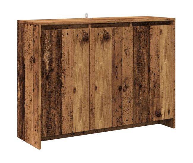 Vidaxl aparador de madera de ingeniería envejecida 102x33x75 cm