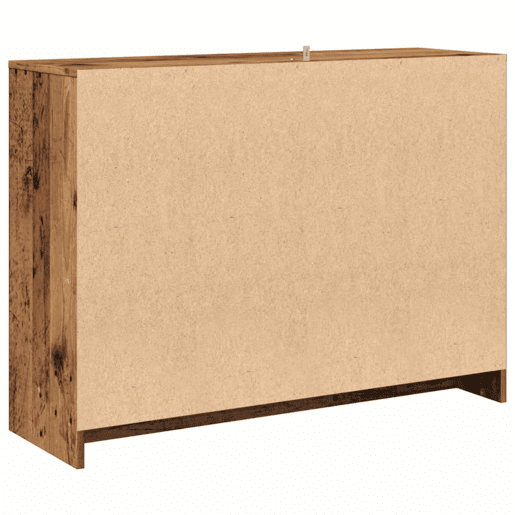 vidaXL Aparador 102x33x75 cm derivados de madeira madeira velha