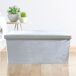 Puff Ottoman Almacenaje Rectangular Terciopelo Plegable Puff Ottoman Almacenaje Rectangular Terciopelo Plegable Beige