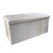 Puff Ottoman Almacenaje Rectangular Terciopelo Plegable Puff Ottoman Almacenaje Rectangular Terciopelo Plegable Beige
