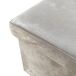 Puff Ottoman Almacenaje Rectangular Terciopelo Plegable Puff Ottoman Almacenaje Rectangular Terciopelo Plegable Beige