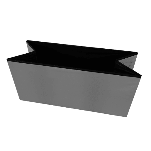 Puff Otomano Retangular Dobrável Armazenamento em Couro Sintético 76x38x38cm | Página inicial de Nyana | Estilo Otomano | Couro sintético resistente | Preto, cinza e bege
