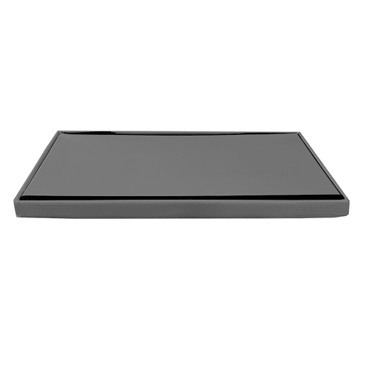 Puff Otomano Retangular Dobrável Armazenamento em Couro Sintético 76x38x38cm | Página inicial de Nyana | Estilo Otomano | Couro sintético resistente | Preto, cinza e bege