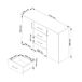 Cómoda K45 AKORD 4 cajones 2 puertas 110 Cómoda K45 AKORD 4 cajones 2 puertas 110 Blanco