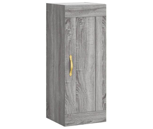 Vidaxl armario de pared madera de ingeniería gris sonoma 34,5x34x90 cm