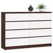 Cómoda K140 138 Cómoda K140 138 Blanco/ Madera