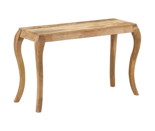 Vidaxl mesa consola de madera maciza de mango 118x38x76 cm