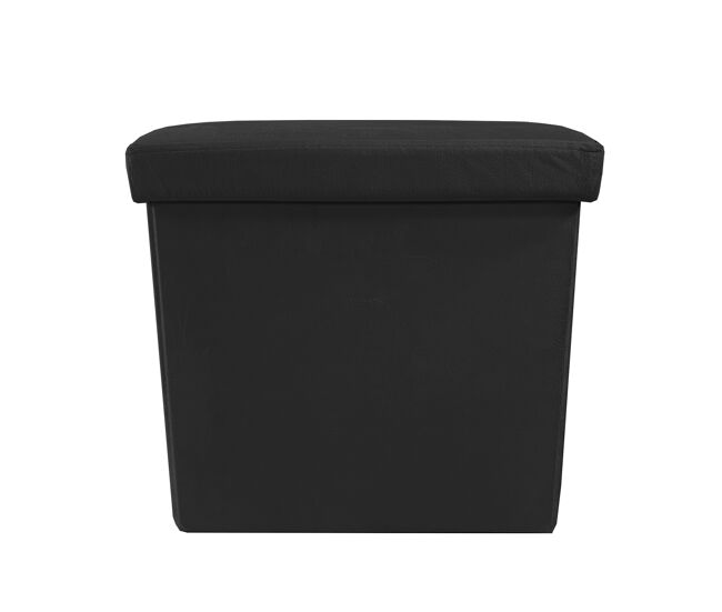 Puff ottoman almacenaje cuadrado terciopelo plegable 38x38x38cm | nyana home | estilo otomano | terciopelo suave | negro, gris y beige