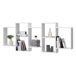 Estantería para Pared Jessheim con 7 compartimientos aglomerado Estantería para Pared Jessheim con 7 compartimientos aglomerado Blanco