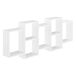 Estantería para Pared Jessheim con 7 compartimientos aglomerado Estantería para Pared Jessheim con 7 compartimientos aglomerado Blanco