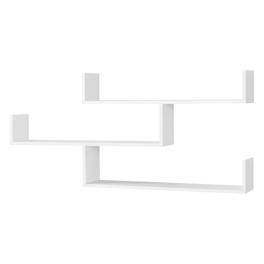 Estante de parede Grimstad 3 níveis até 14 kg - aglomerado 119 x 18 x 55 cm Branco en.casa