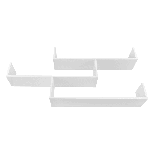 Estante de parede Grimstad 3 níveis até 14 kg - aglomerado 119 x 18 x 55 cm Branco en.casa