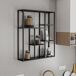 Estantería de pared Jämijärvi con 6 compartimentos abiertos acero Estantería de pared Jämijärvi con 6 compartimentos abiertos acero Negro