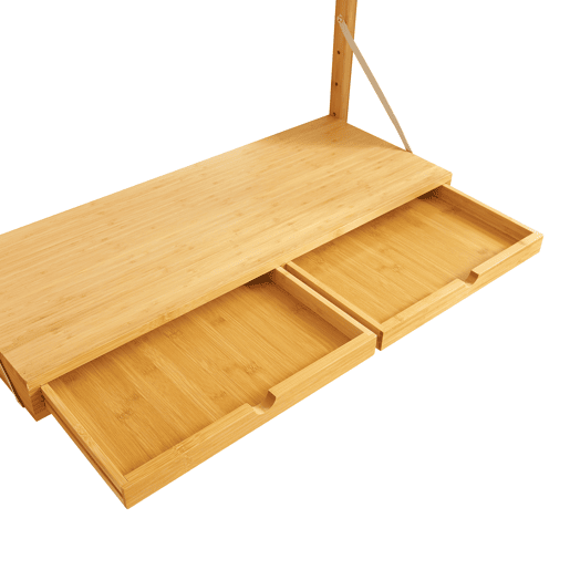 Estante de parede Tingvoll com elementos reguláveis 176x147x34cm - Bambu en.casa