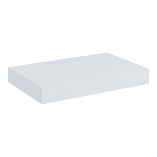Estante de parede Hyvinkää com gaveta até 5 kg MDF 40 x 25 x 5 cm - Branco en.casa
