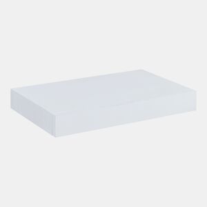 Estante de parede Hyvinkää com gaveta até 5 kg MDF 40 x 25 x 5 cm - Branco en.casa