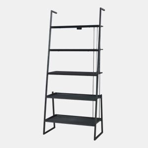 Estante em escada Storfjord de 5 níveis 184x80x40cm - Preto en.casa
