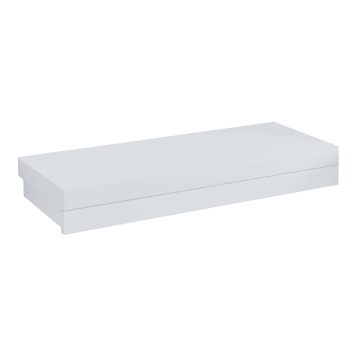 Estante de parede Karkkila com gaveta até 5 kg MDF 60 x 24 x 8 cm - Branco en.casa