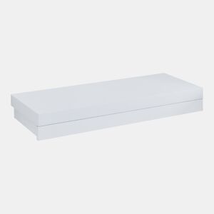 Estante de parede Karkkila com gaveta até 5 kg MDF 60 x 24 x 8 cm - Branco en.casa