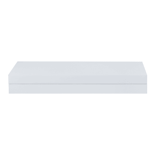 Estante de parede Karkkila com gaveta até 5 kg MDF 60 x 24 x 8 cm - Branco en.casa