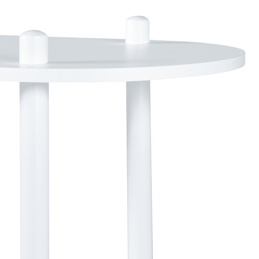 Estante Øvre com 4 prateleiras metálicas 108x80x30cm - Branco en.casa