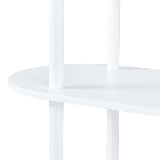 Estante Øvre com 4 prateleiras metálicas 108x80x30cm - Branco en.casa