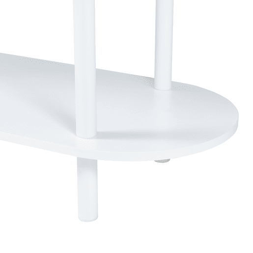 Estante Øvre com 4 prateleiras metálicas 108x80x30cm - Branco en.casa