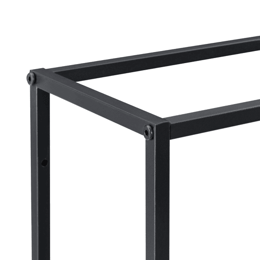 Estante de parede Jelsa com 9 compartimentos abertos Estante de ferro 100 x 18 x 110 cm Preto en.casa Estante de parede Jelsa com 9 compartimentos abertos Estante de ferro 100 x 18 x 110 cm Preto en.casa