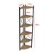 Estantería para plantas Ulfborg con 6 estantes metal/aglomerad Estantería para plantas Ulfborg con 6 estantes metal/aglomerad Negro/ Madera
