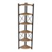 Estantería para plantas Ulfborg con 6 estantes metal/aglomerad Estantería para plantas Ulfborg con 6 estantes metal/aglomerad Negro/ Madera