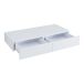 Estantería de pared Karstula con 2 cajones MDF recubierto de PVC 80 Estantería de pared Karstula con 2 cajones MDF recubierto de PVC 80 Blanco