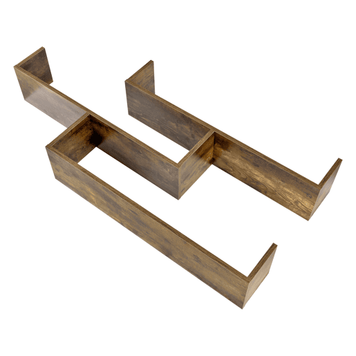 Estante de parede Grimstad 3 níveis até 14 kg - aglomerado 119 x 18 x 55 cm - efeito madeira escura en.casa