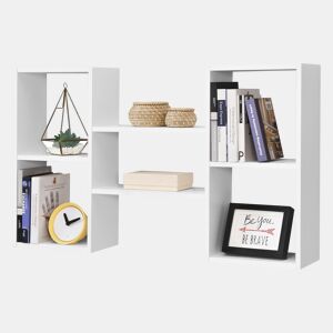 Estante de parede Lillesand com 5 compartimentos 101 x 18 x 60 cm - Branco mate en.casa