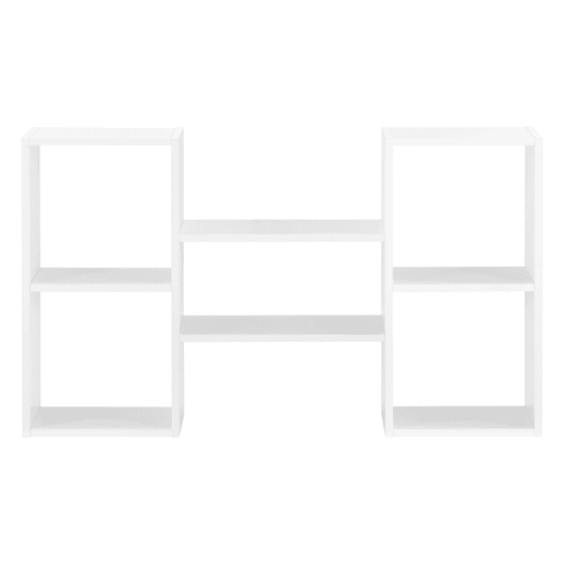Estante de parede Lillesand com 5 compartimentos 101 x 18 x 60 cm - Branco mate en.casa