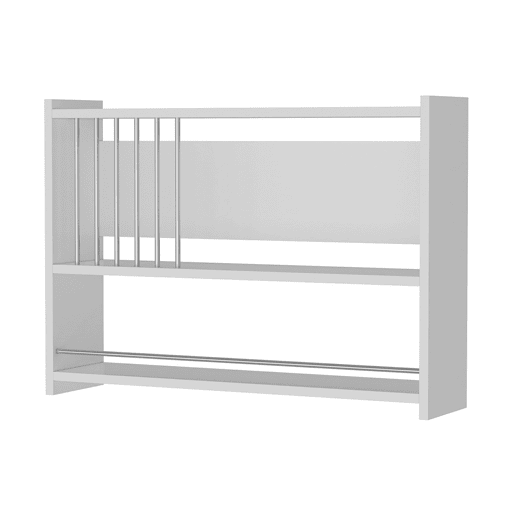Estante de parede para cozinha Helsingør Aglomerado 60 x 84 x 20 cm Branco en.casa