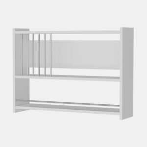 Estante de parede para cozinha Helsingør Aglomerado 60 x 84 x 20 cm Branco en.casa