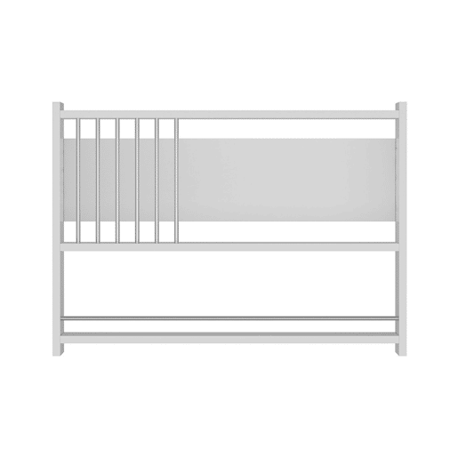 Estante de parede para cozinha Helsingør Aglomerado 60 x 84 x 20 cm Branco en.casa