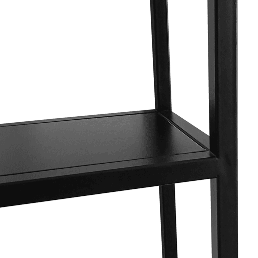 Estante de parede Jämijärvi com 6 compartimentos abertos em aço 90 x 120 x 18 cm - Preto mate en.casa