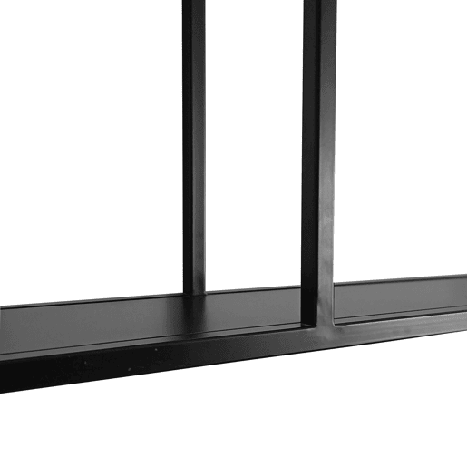Estante de parede Jämijärvi com 6 compartimentos abertos em aço 90 x 120 x 18 cm - Preto mate en.casa