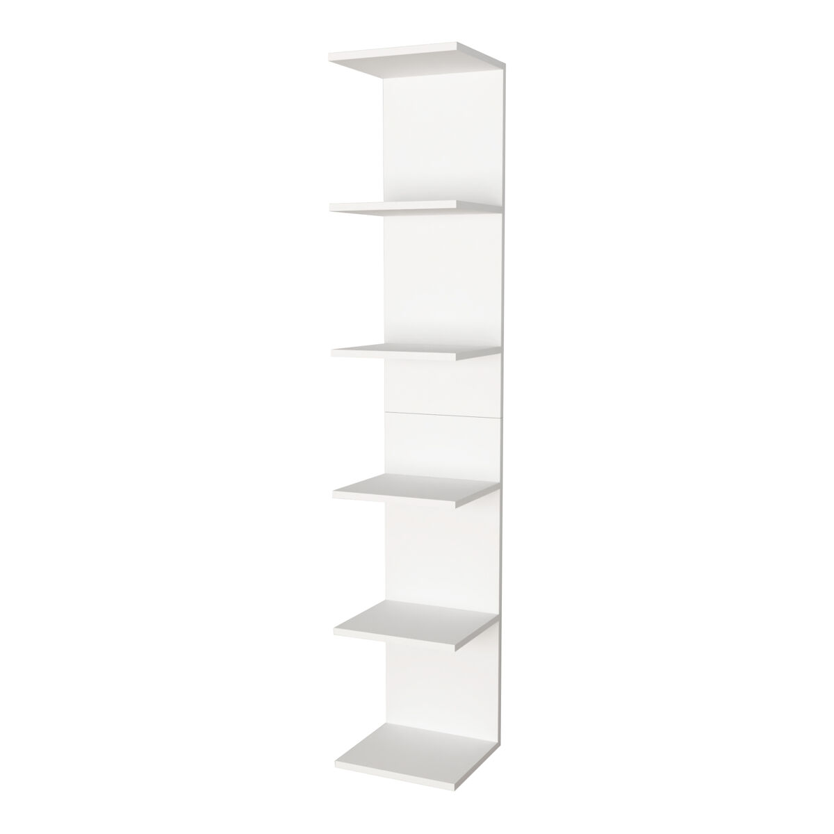Estantería de pared Surahammar 6 niveles [en.casa] 34 Blanco