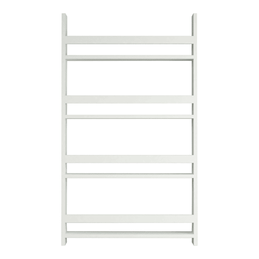Estante de parede para crianças Sotenäs 4 níveis em aglomerado 120 x 74 x 10 cm branco en.casa