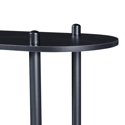 Estante Øvre com 4 prateleiras metálicas 108x80x30cm - Preto en.casa