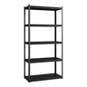 Prateleiras de aço Austrheimpara trabalhos pesados 183x90x40 cm - Preto  Prata en.casa