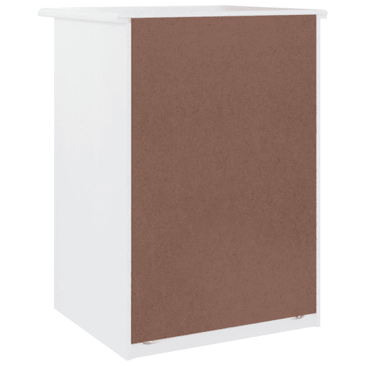 vidaXL Mesa de cabeceira ALTA 41x35x55,5 cm pinho maciço branco vidaXL Mesa de cabeceira ALTA 41x35x55,5 cm pinho maciço branco