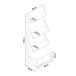 Estantería de pared Tingvoll con 3 estantes Estantería de pared Tingvoll con 3 estantes Natural